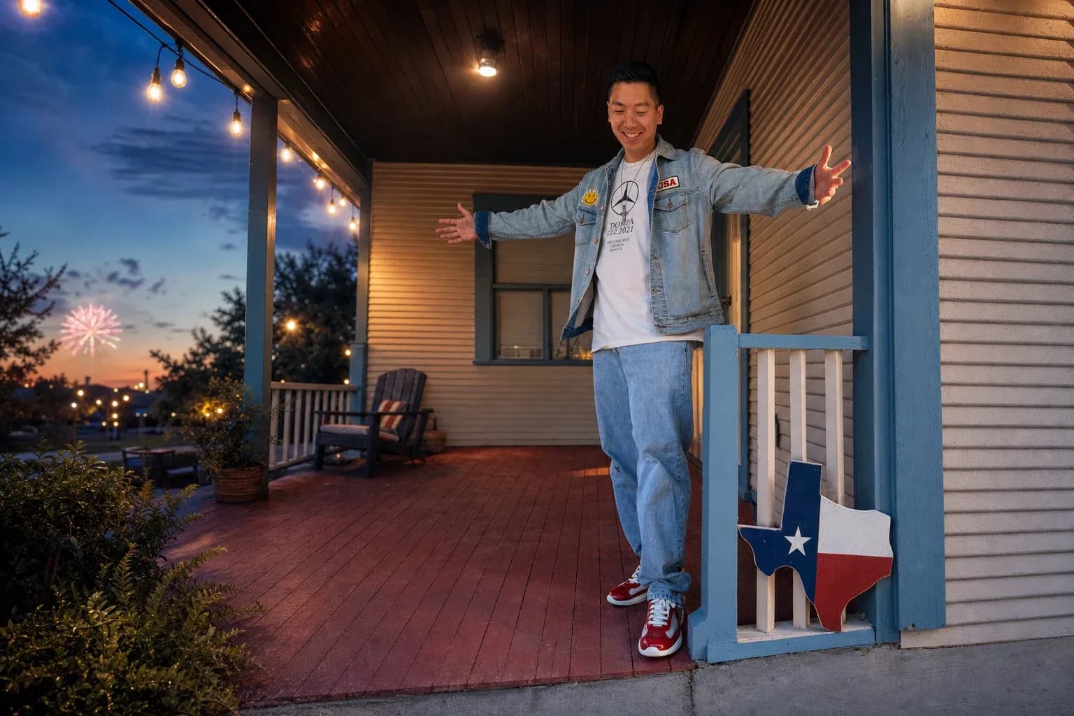 July 4th, 2026, on the porch in Austin