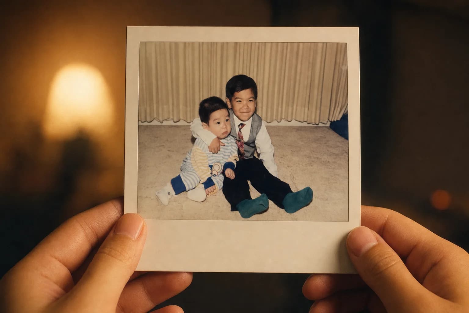 Gary and his brother Tony as kids