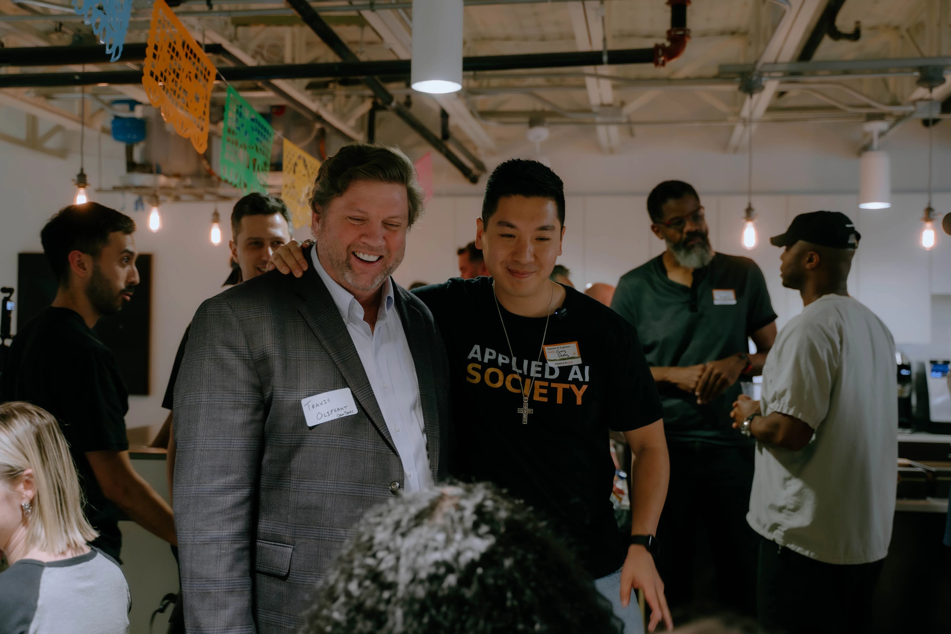 Gary and Travis Oliphant at an event